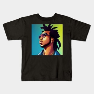 takeoff migos rip Kids T-Shirt